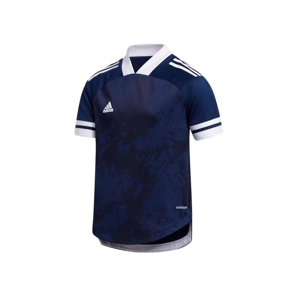 NEW ADIDAS boy's condivo 20 short sleeve jersey in team navy blue